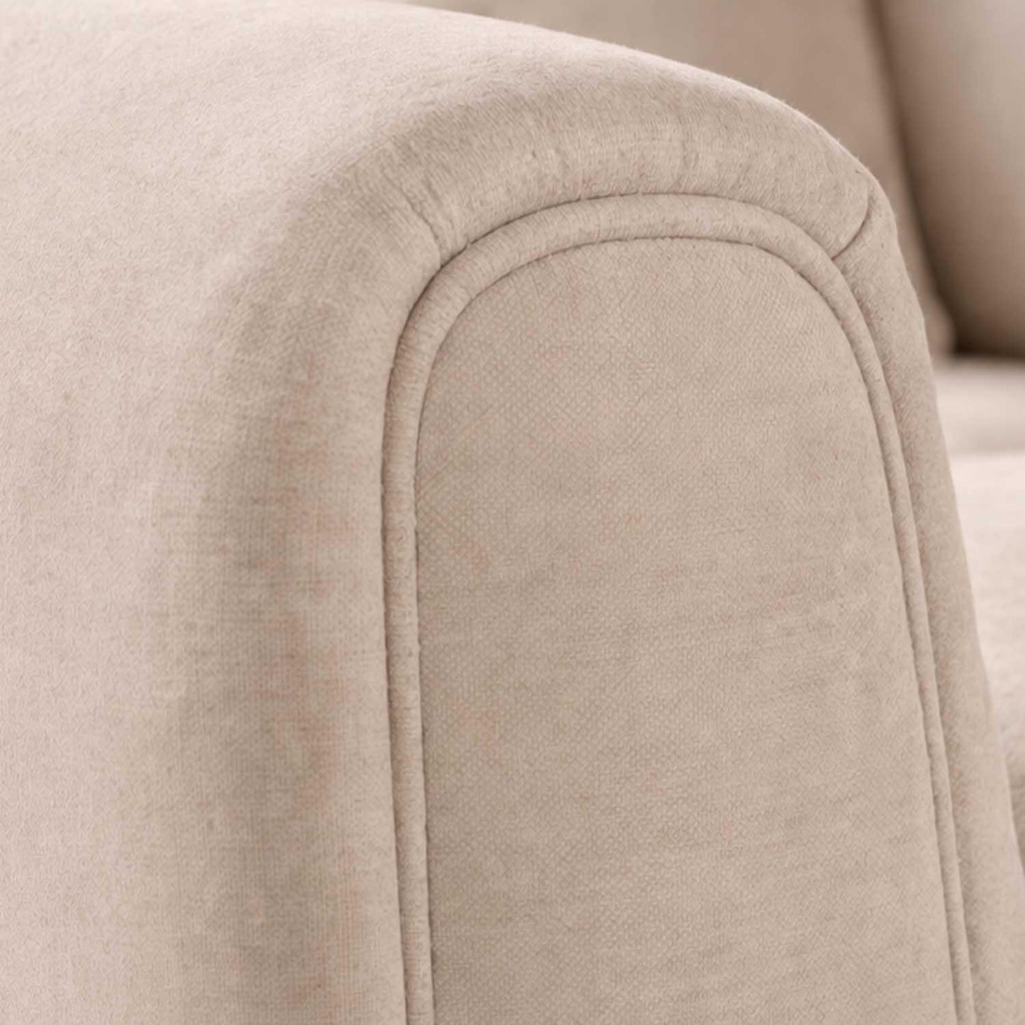 Ascot 3 + 2 Seater Sofa Set Chenille Fabric Beige Charcoal