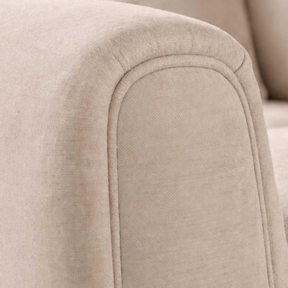 Ascot 3 + 2 Seater Sofa Set Chenille Fabric Beige Charcoal