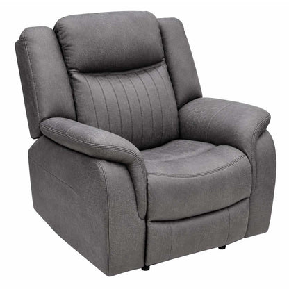 Lennox Grey Tech Fabric 3 + 2 + 1 Sofa Suite with Electric Recliner