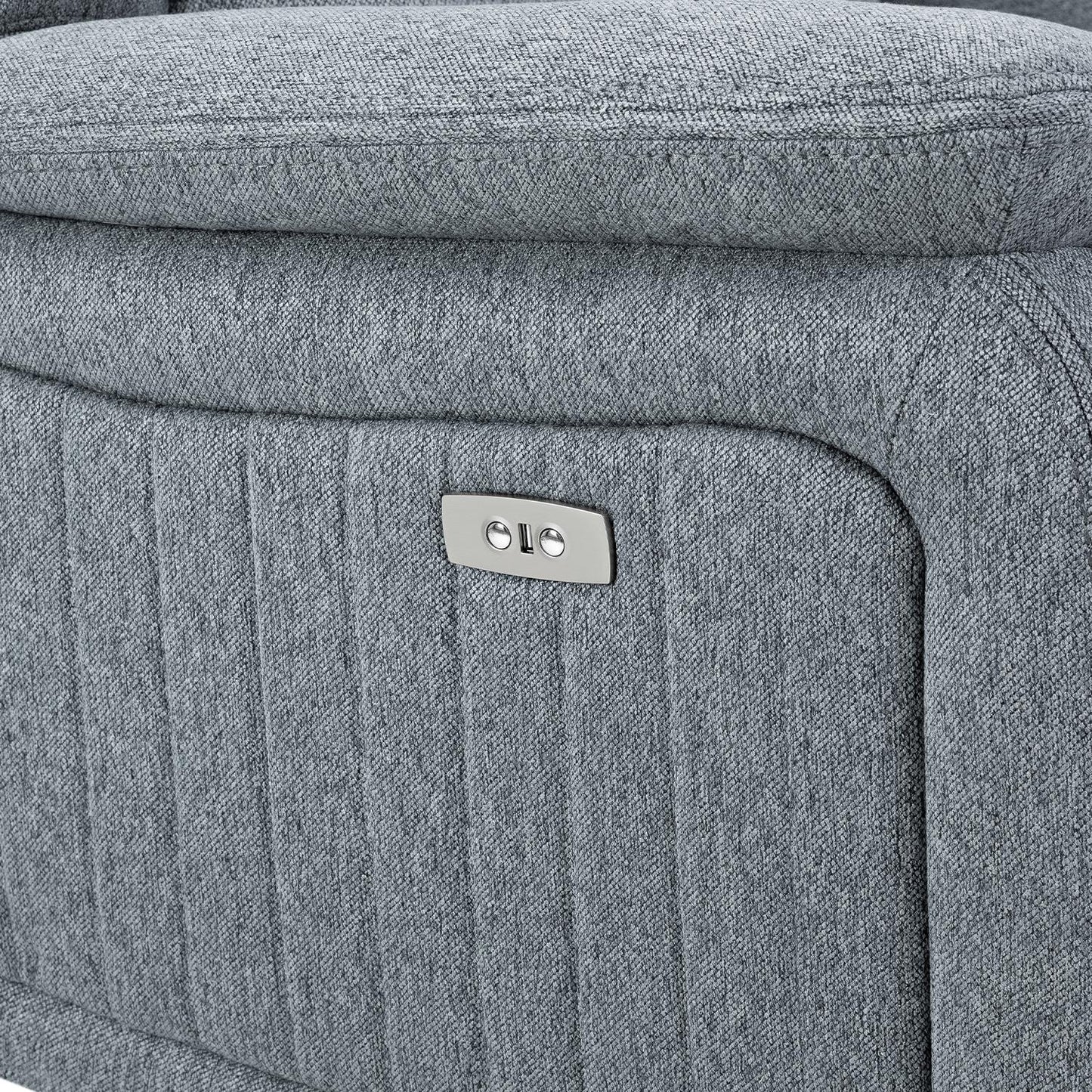 Linden Grey 3 Piece Electric Reclining Sofa Suite 3 + 1 + 1