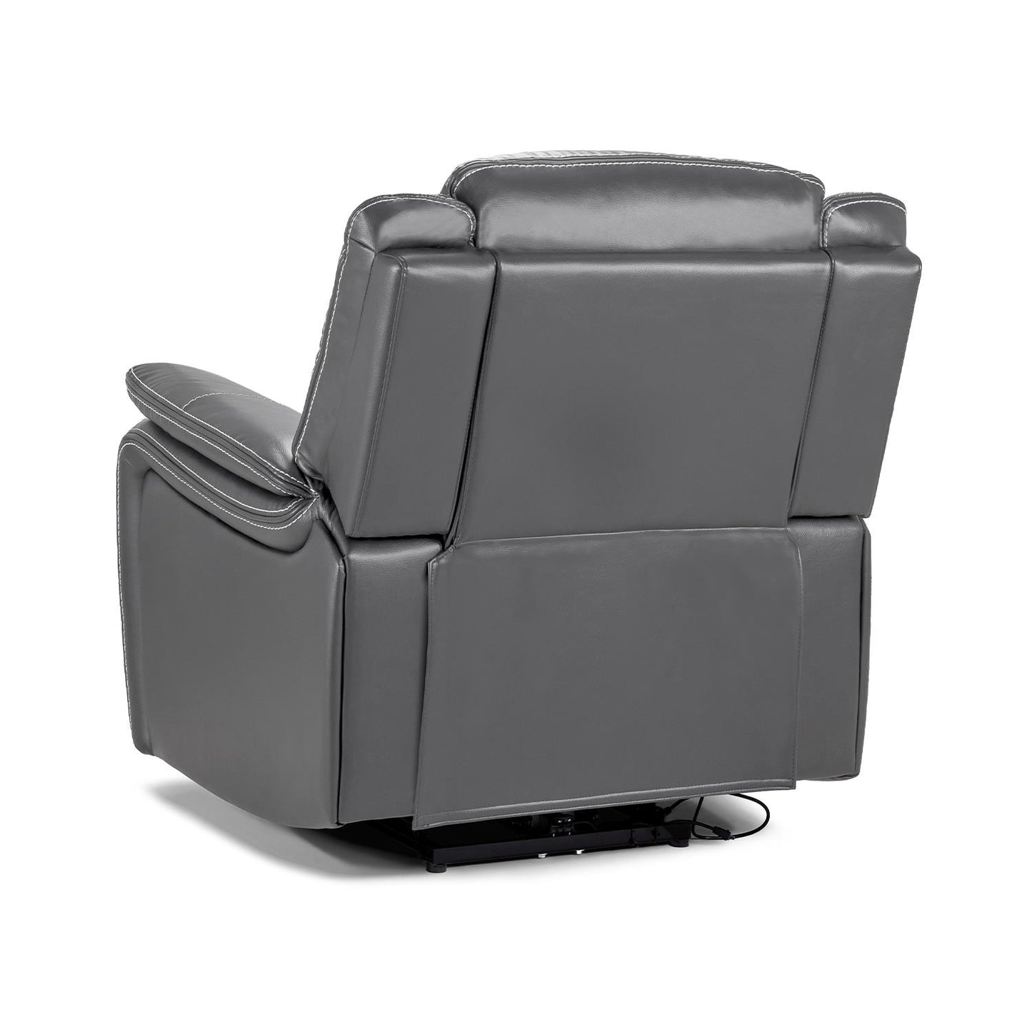 Orlando Leather Black or Grey Armchair Electric Recliner