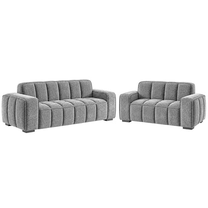 Preston 3 2 1 Sofa Suite Woven Fabric 3 Piece Set Beige Grey Olive