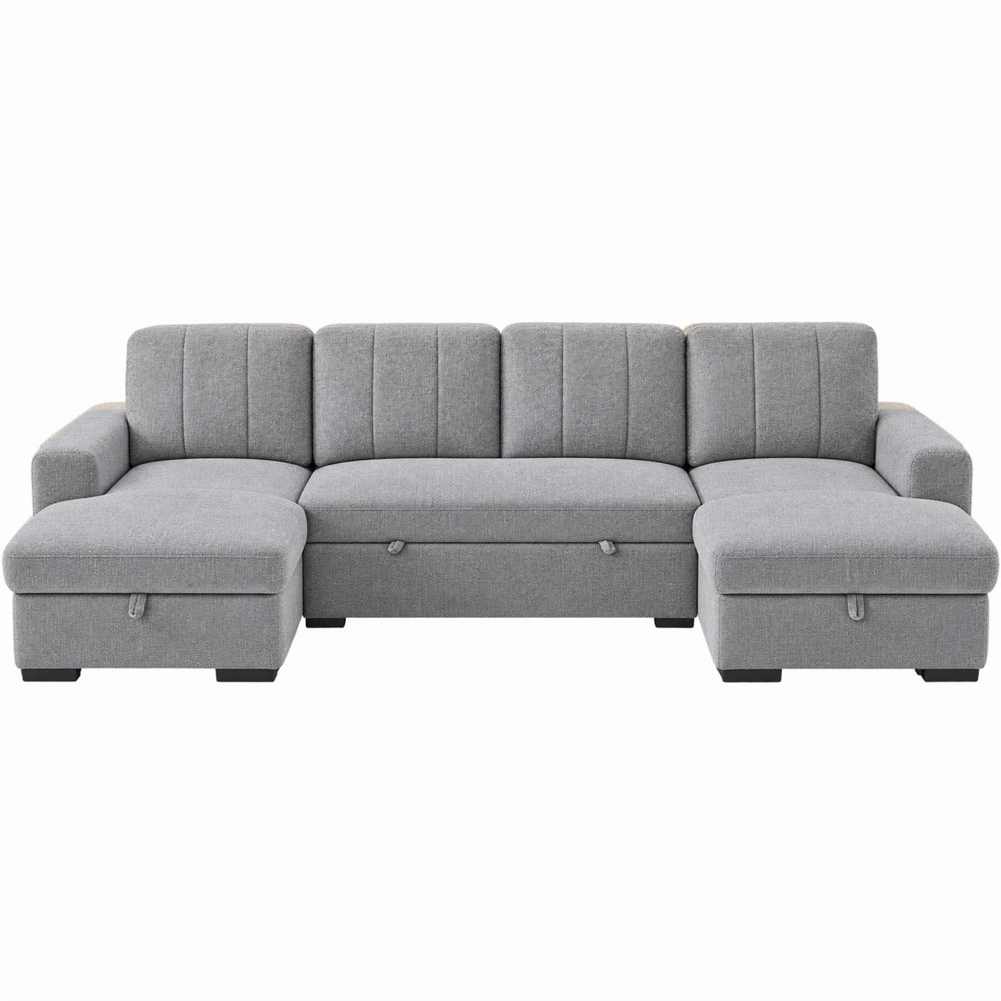 Comaro U Shaped Sofa Bed 5 Seater with Twin Storage Chaises