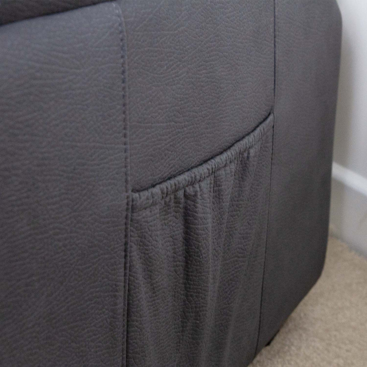 Alaska Grey Full Fabric 3 Piece Sofa Suite