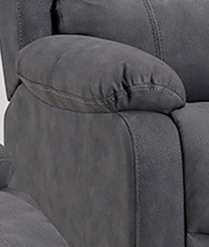 Alaska Dark Grey 3 Piece Reclining Sofa Suite