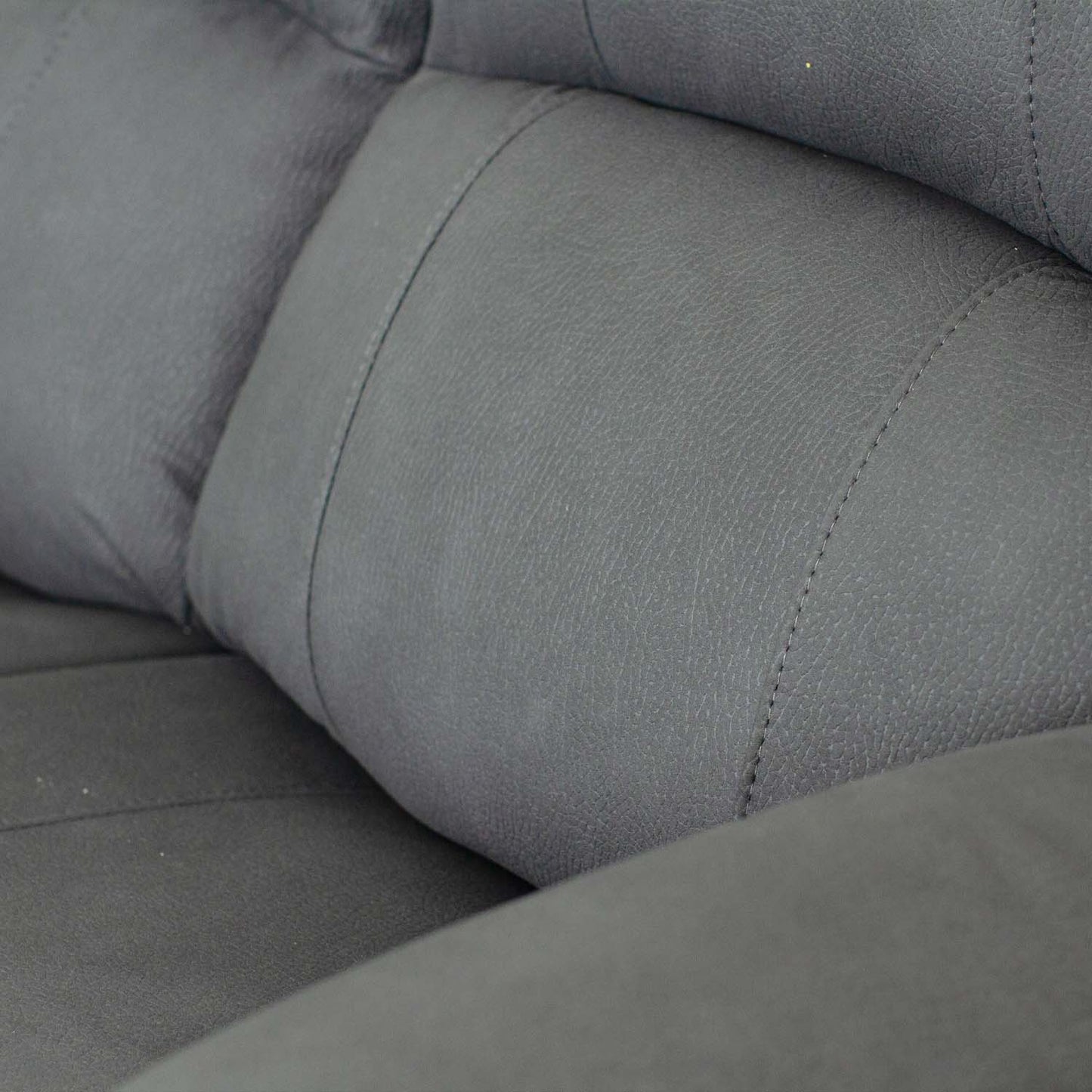 Alaska Full Fabric Reclining Sofa Suite 3 + 2 - Grey