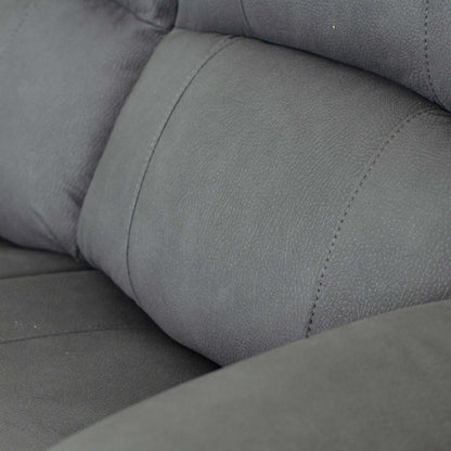 Alaska Full Fabric Reclining Sofa Suite 3 + 2 - Grey