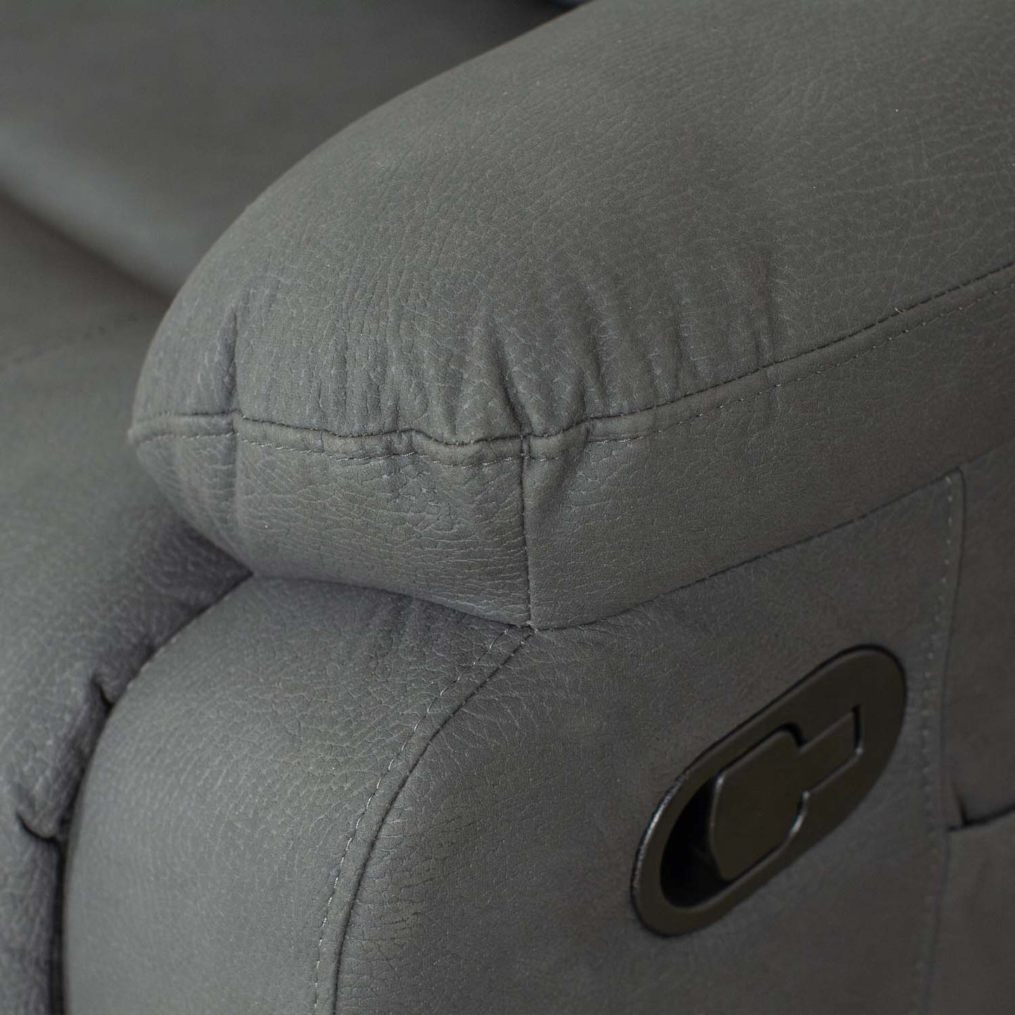 Alaska Full Fabric Reclining Sofa Suite 3 + 2 - Grey