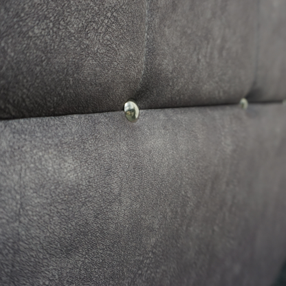 Ariana Grey 3 + 2 Seater Sofa Set with Tufted Back and Cushions