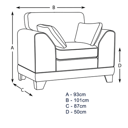 Hilliard Fullback Fabric Armchair - 2