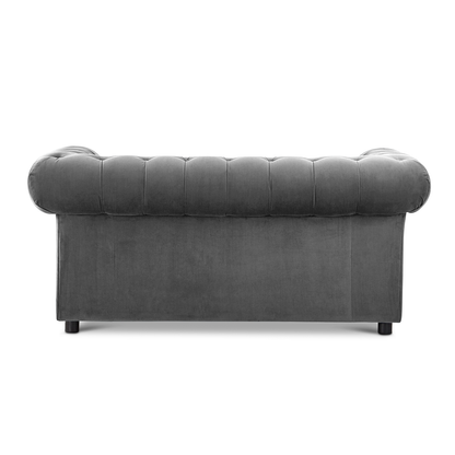 Ashbourne Chesterfield Plush Velvet 2 Seater