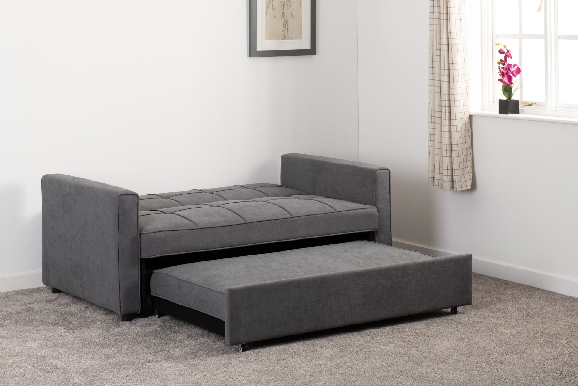 Astoria 2 Seater Fabric Sofa Bed - 5