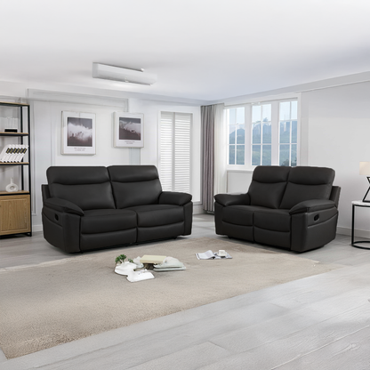 Austin Genuine Leather Reclining Sofa Suite 3 + 2