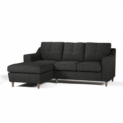 Baxter Fabric L Shaped 3 Seater Corner Sofa With Chaise