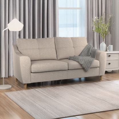 Baxter Tufted Fabric 3 Seater Sofa