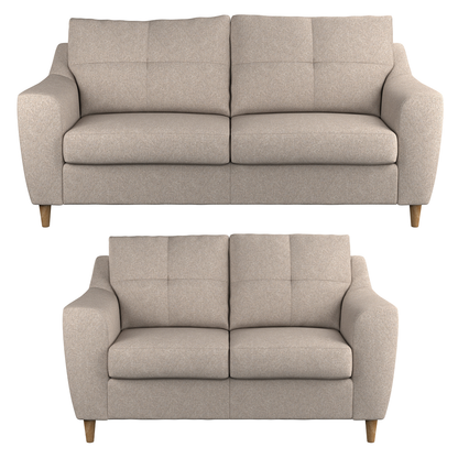 Baxter Tufted Fabric Sofa Suite