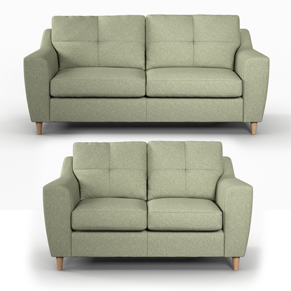 Baxter Tufted Fabric Sofa Suite