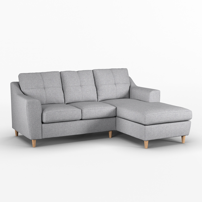 Baxter Fabric L Shaped 3 Seater Corner Sofa With Chaise