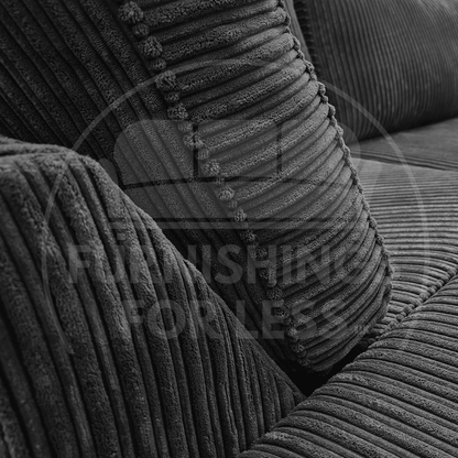 Bishop U-Shaped Fullback Jumbo Cord Sofa - 5