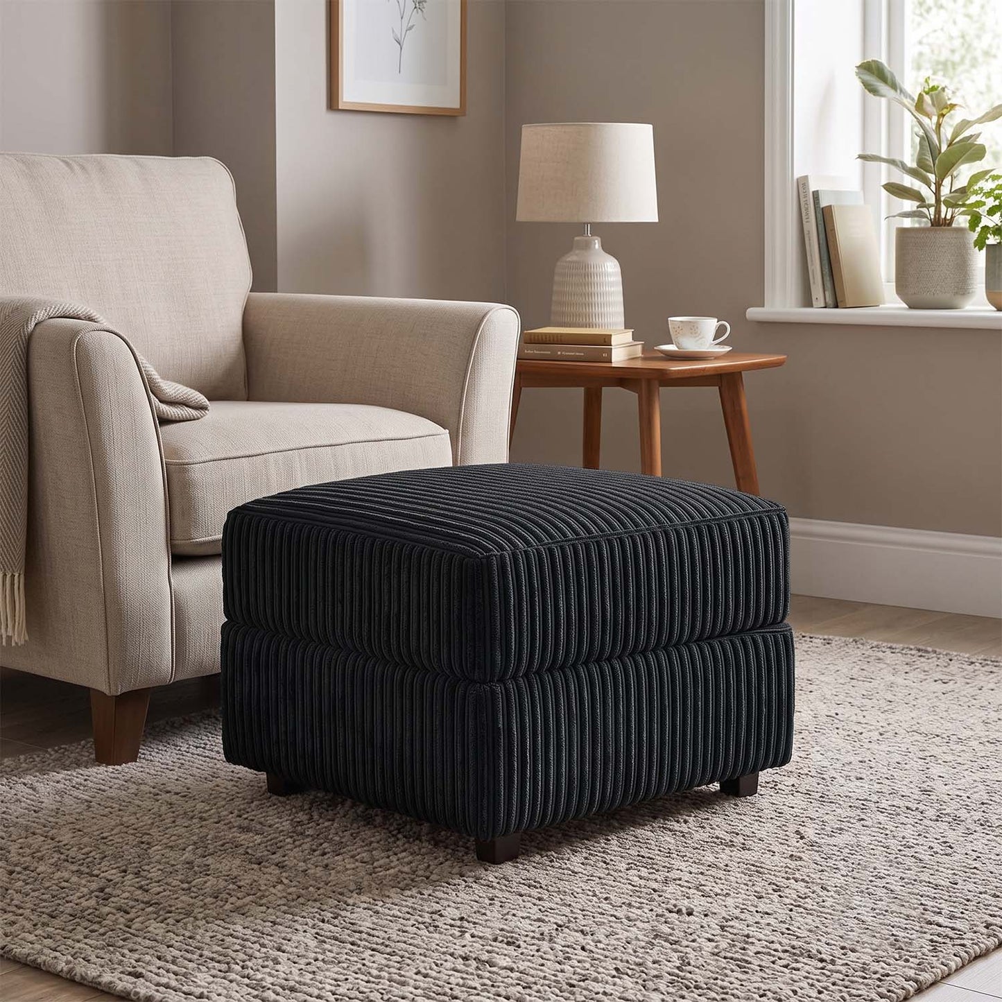 Luxor / Ferguson / Delta Jumbo Cord Footstool