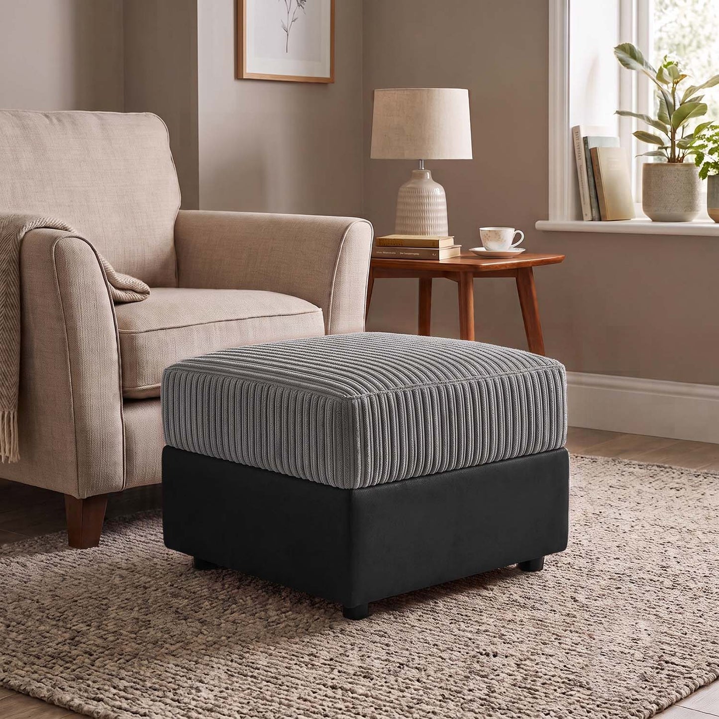 Luxor / Ferguson / Delta Jumbo Cord Footstool