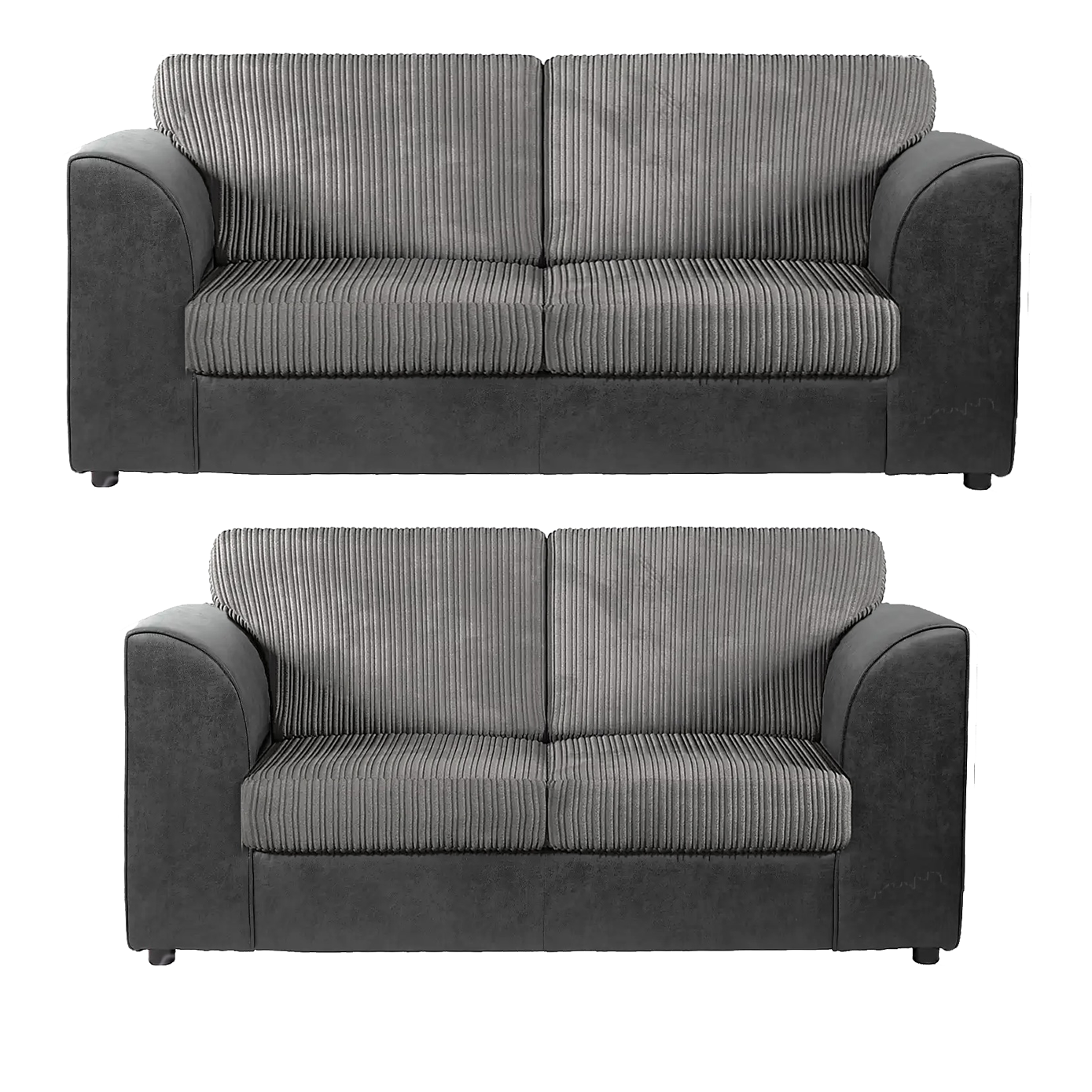 Luxor Full Jumbo 3 + 2 Seater Sofa Set – Full Back