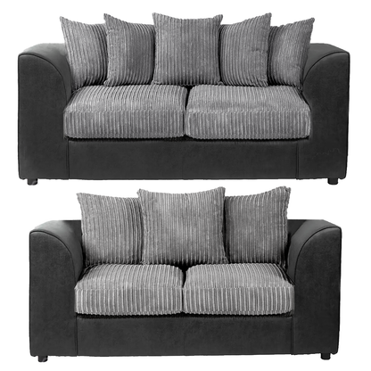 Luxor Full Jumbo 3 + 2 Seater Sofa Set - Scatter Back