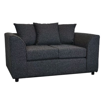 Paris Boucle Charcoal Fabric 2 Seater Sofa