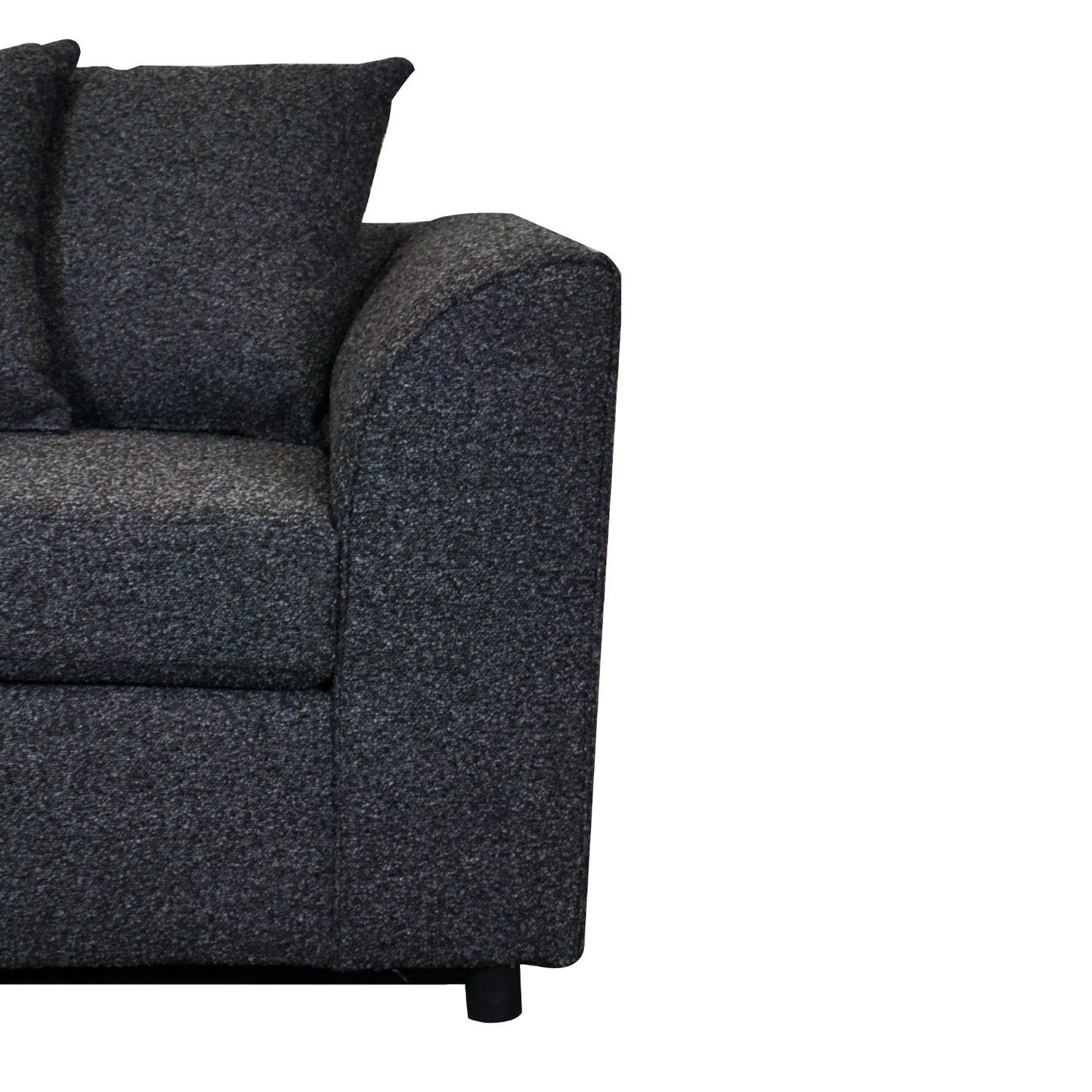 Paris Boucle Charcoal Fabric 2 Seater Sofa