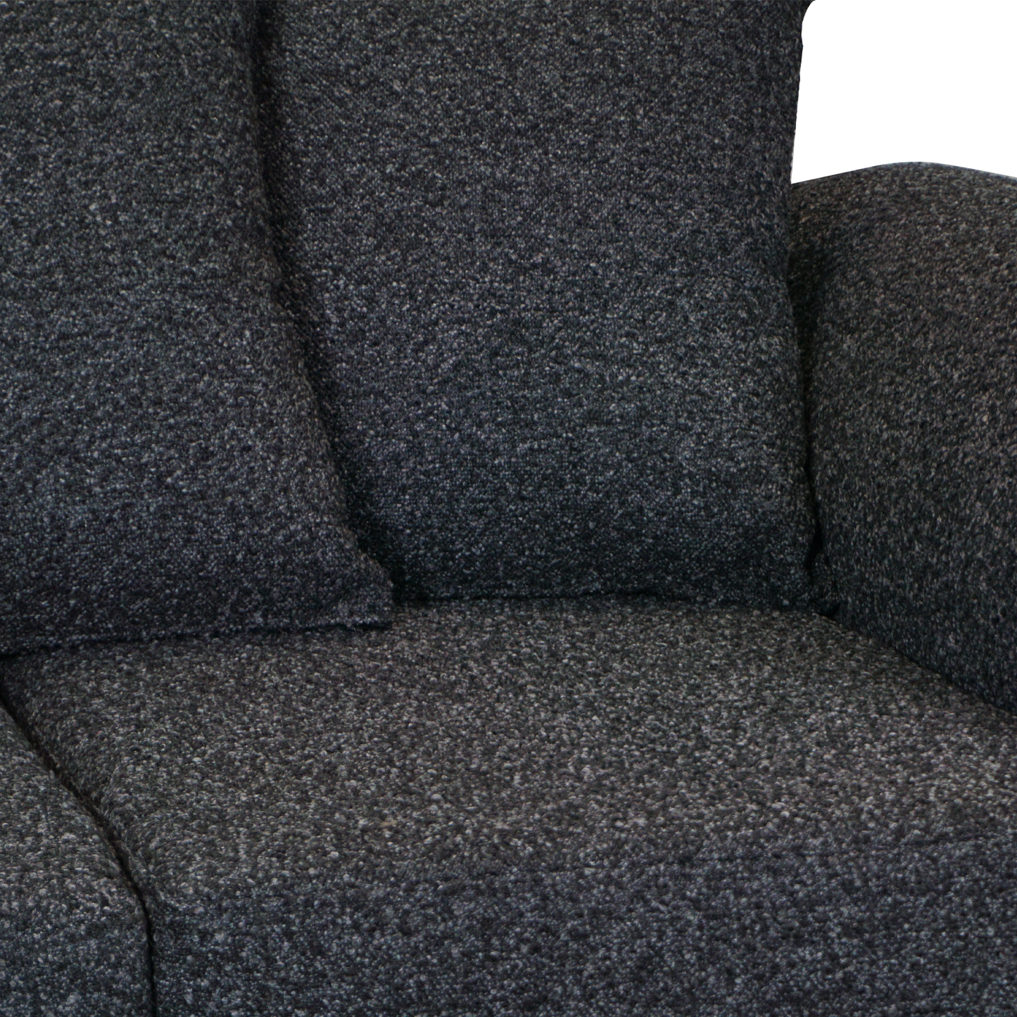 Paris Boucle Charcoal Fabric 2 Seater Sofa