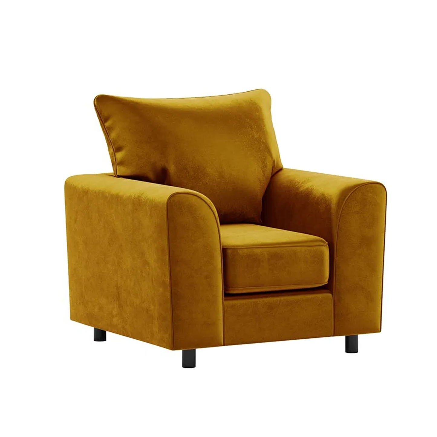 Brooklyn Full Foam Plush Velvet Armchair