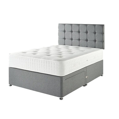 Cashmere Double Mattress + Premium Divan Bed Bundle Set - 2