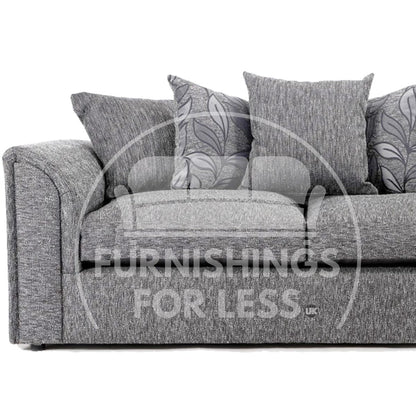 Byron Dundee Chenille Fabric 3 Seater Sofa - 2