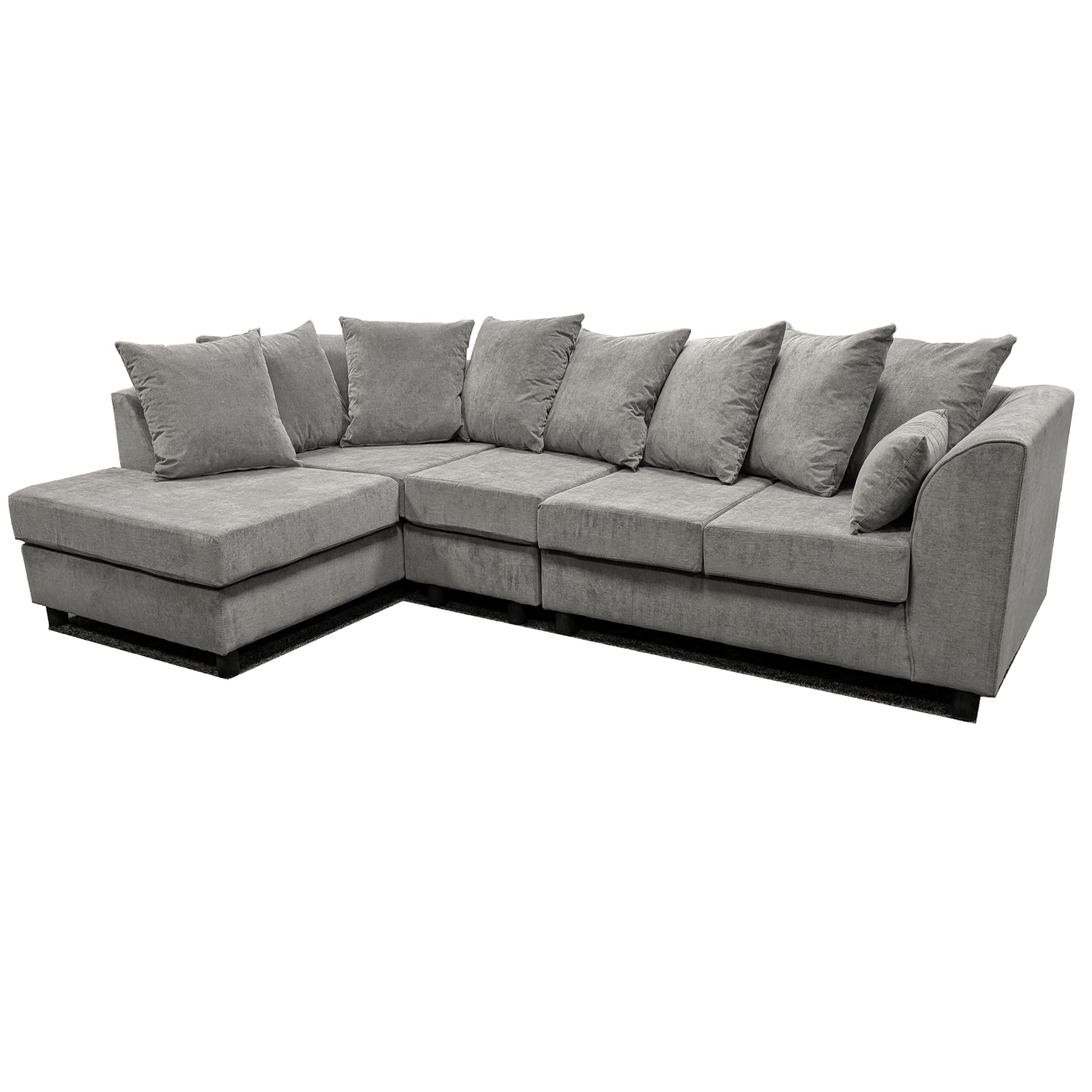 Casper Chenille Fabric 5 Seater Corner Sofa