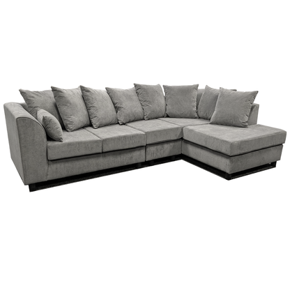 Casper Chenille Fabric 5 Seater Corner Sofa