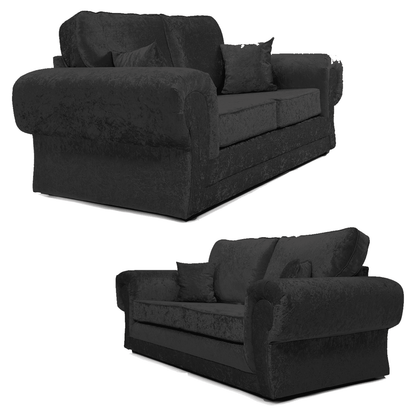 Chelsea Crushed Velvet Full Back Sofa Suite