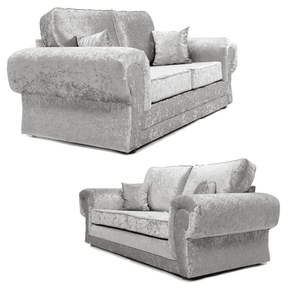 Chelsea Crushed Velvet Full Back Sofa Suite
