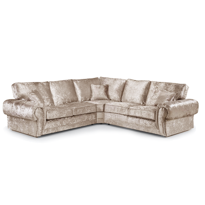 Chelsea Crushed Velvet Full Back 5 Seater Corner Sofa