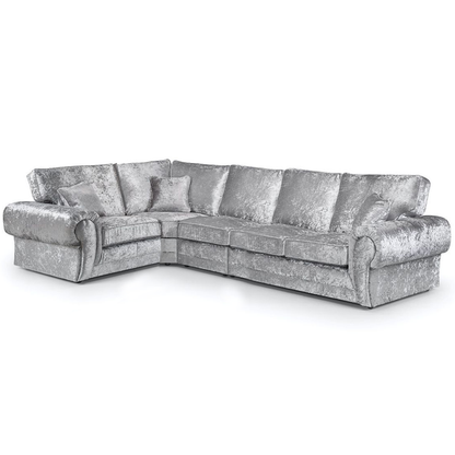 Chelsea Crushed Velvet Full Back 5 Seater L Shaped Corner Sofa