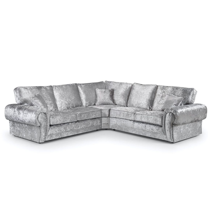 Chelsea Crushed Velvet Full Back 5 Seater Corner Sofa