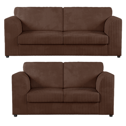 Luxor Full Jumbo 3 + 2 Seater Sofa Set – Full Back