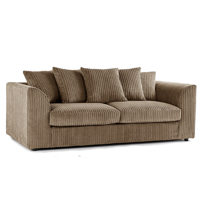 Luxor Full Jumbo Cord 3 Seater - Scatter Back