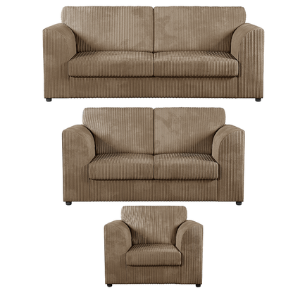Luxor Full Jumbo Cord 3 Piece Suite - Full Back