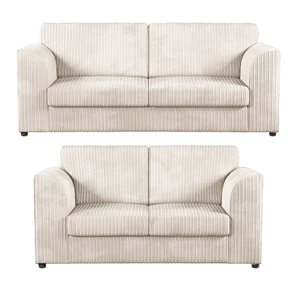Luxor Full Jumbo 3 + 2 Seater Sofa Set – Full Back