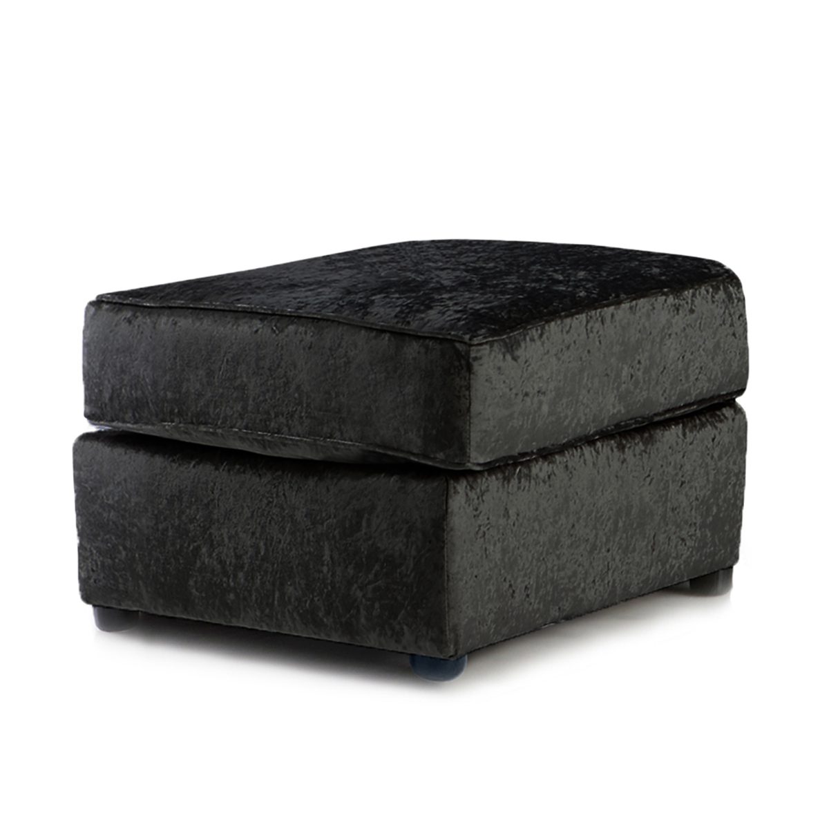 Chelsea / Crystal Crushed Velvet Footstool