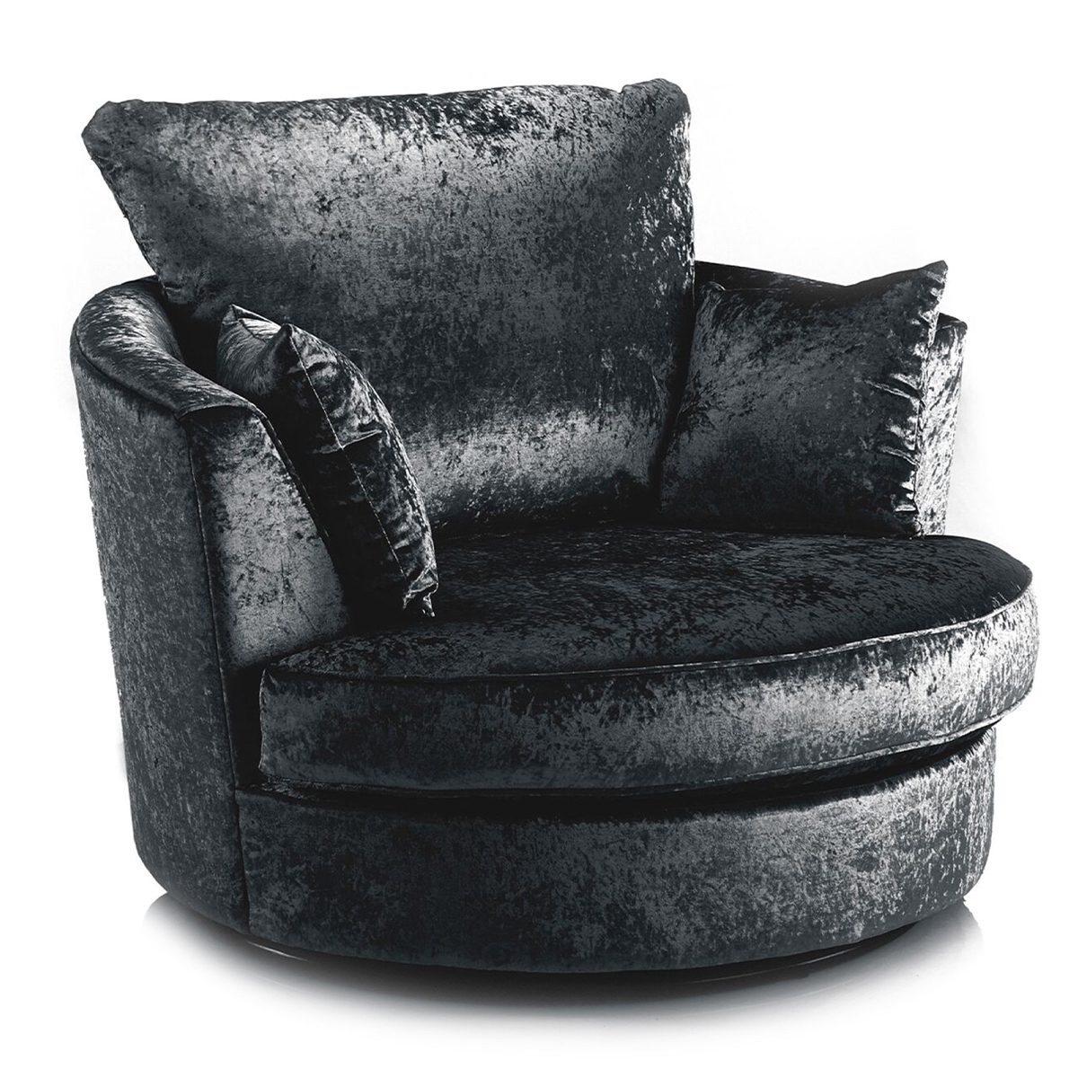 Chelsea / Crystal Crushed Velvet Swivel Chair