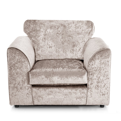 Crystal Crushed Velvet Armchair