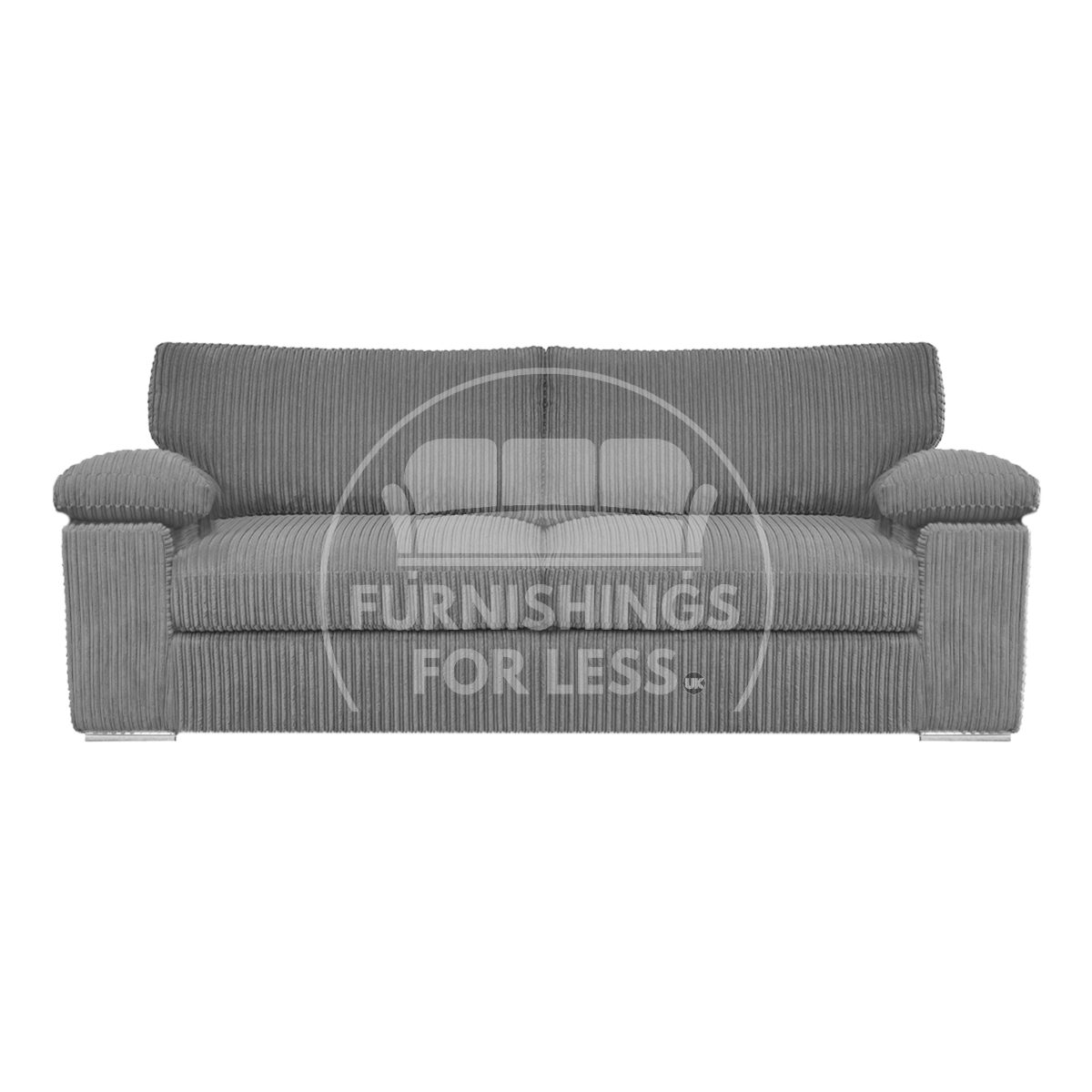 Delta Full Jumbo Cord 3 Seater Sofa