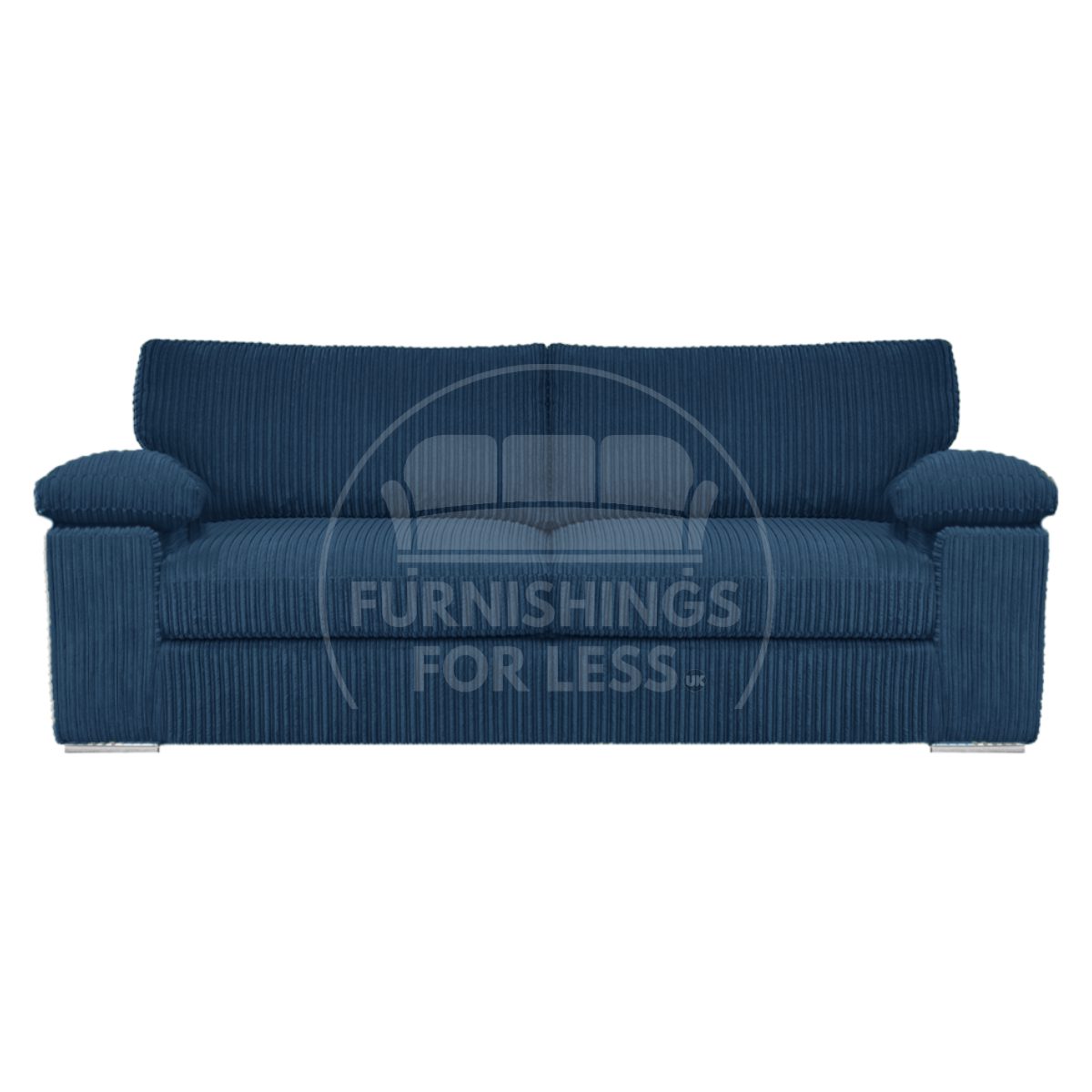 Delta Full Jumbo Cord 3 Seater Sofa