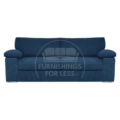 Delta Full Jumbo Cord 3 Seater Sofa